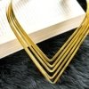 vintage gold finish brass jewllery hansali 5 line choker necklace trending jewellery by silly owl 6