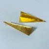 vintage gold polish brushed finish statement triangular earrings by silly owl trending earrings (2)