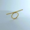 Minimalist single line trending gold ring by Sillyowl jewellery