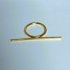 Minimalist single line trending gold ring by Sillyowl jewellery (3)