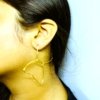 Minimalistic trending gold finish anti tarnish hypoallergenic butterfly earrings by silly owl (2)