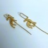 Trending Deer earrings ear cuff ear needle earrings by silly owl