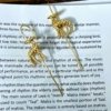 Trending Deer earrings ear cuff ear needle earrings by silly owl (3)