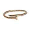 Trending nail Cartier rose gold finish bangle cuff Kada by silly owl (1)