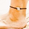 Brass charm baby elephant anklet by silly owl oxidised jewellery (1)