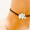 Brass charm cute elephant anklet by silly owl oxidised jewellery (4)