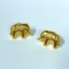 Gold finish anti tarnish cute traditional elephant stud earrings by silly owl (4)