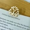 Gold finish anti tarnish lotus adjustable ring by silly owl