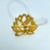 Gold finish anti tarnish lotus adjustable ring by silly owl (1)