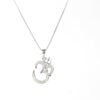 sterling silver OM pendant with aaa+zircon 925 silver jewelry by silly owl anti tarnish waterproof jewelry (2)