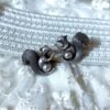 squirrel oxidised earring studs quirky earings by silly owl jewlery