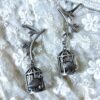 oxidised bird cage ear cuff earrings by silly owl anti tranish brass jewellery (6)