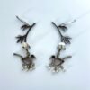 oxidised bird ear cuff earrings by silly owl anti tarnish brass jewelry (1)