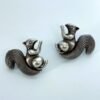 squirrel oxidised earring studs quirky earings by silly owl jewlery (2)