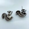 squirrel oxidised earring studs quirky earings by silly owl jewlery (3)